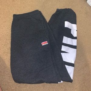 pink / victoria secret campus style sweatpants
